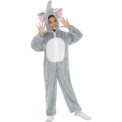 DEGUISEMENT ELEPHANT GRIS TAILLE 4-6 ANS COMBINAISON A CAPUCHE