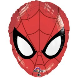 BALLON METALLIQUE TETE DE SPIDERMAN 43 X 30 CM