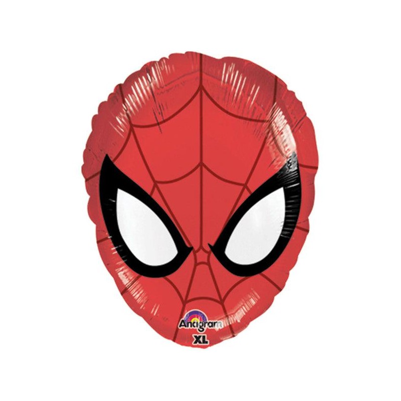 BALLON METALLIQUE TETE DE SPIDERMAN 43 X 30 CM