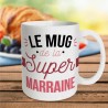 MUG PAILLETTES SUPER MARRAINE