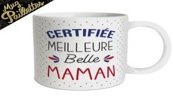 MUG PAILLETTES CERTIFIEE MEILLEURE BELLE MAMAN 