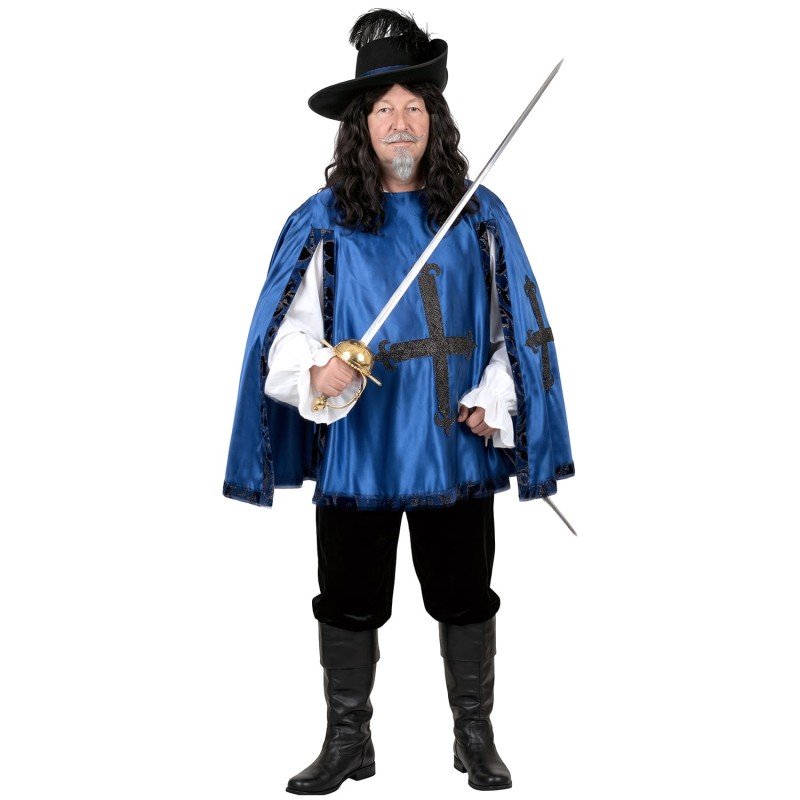 DEGUISEMENT MOUSQUETAIRE BLEU TAILLE M/L