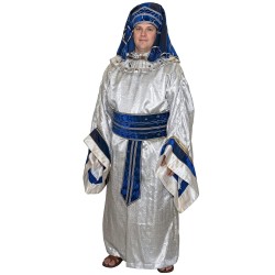 DEGUISEMENT PHARAON LUXE BLANC/BLEU/OR TAILLE 50