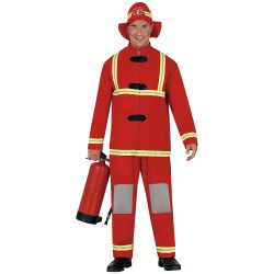 DEGUISEMENT POMPIER ROUGE TAILLE XXL OU 56-58