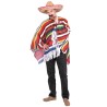 DEGUISEMENT PONCHO MULTICOLORE TAILLE UNIQUE 