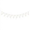 GUIRLANDE 10 FANIONS COMMUNIONAC BLANC ET OR 3 METRES 