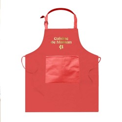 TABLIER DE CUISINE ROSE CUISINE DE MAMAN