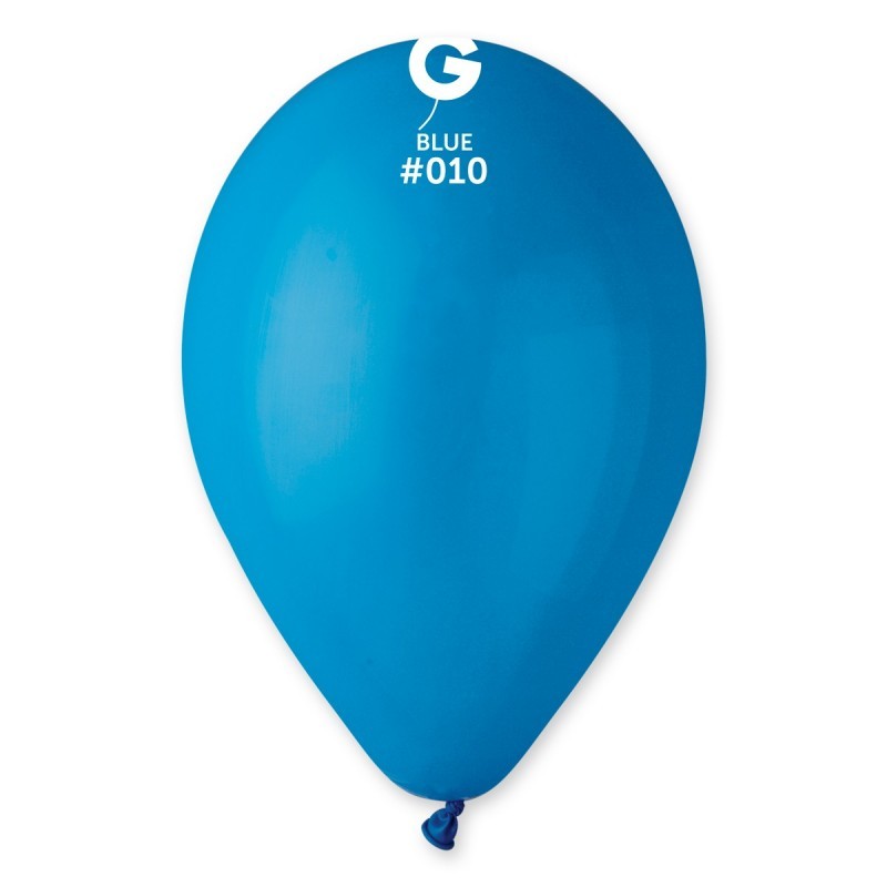 50 BALLONS BLEU MOYEN BIO LATEX 28-30 CM 010