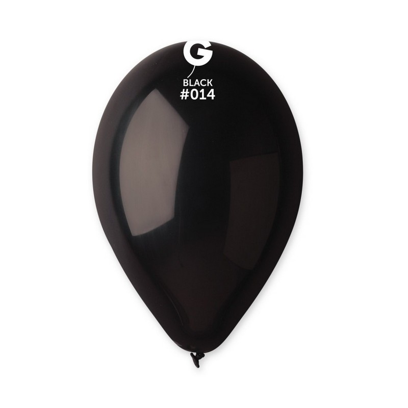 50 BALLONS NOIR BIO LATEX 28-30 CM 014