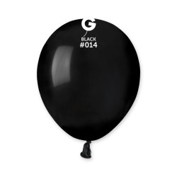 50 BALLONS NOIR BIO LATEX 13 CM 014