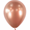 50 BALLONS BALLOONIA 30 CM ROSE GOLD BRILLANT EFFET MIRROIR