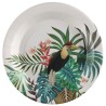 10 ASSIETTES TROPICAL JAVA TOUCAN 23 CM 