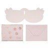 6 INVITATIONS + ENVELOPPES CHAT KITTY ROSE 13 X 10 CM