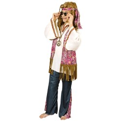 DEGUISEMENT HIPPIE PEACE TAILLE 58-60