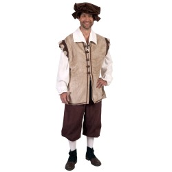 DEGUISEMENT HOMME CITOYEN MEDIEVAL LUXE TAILLE XL