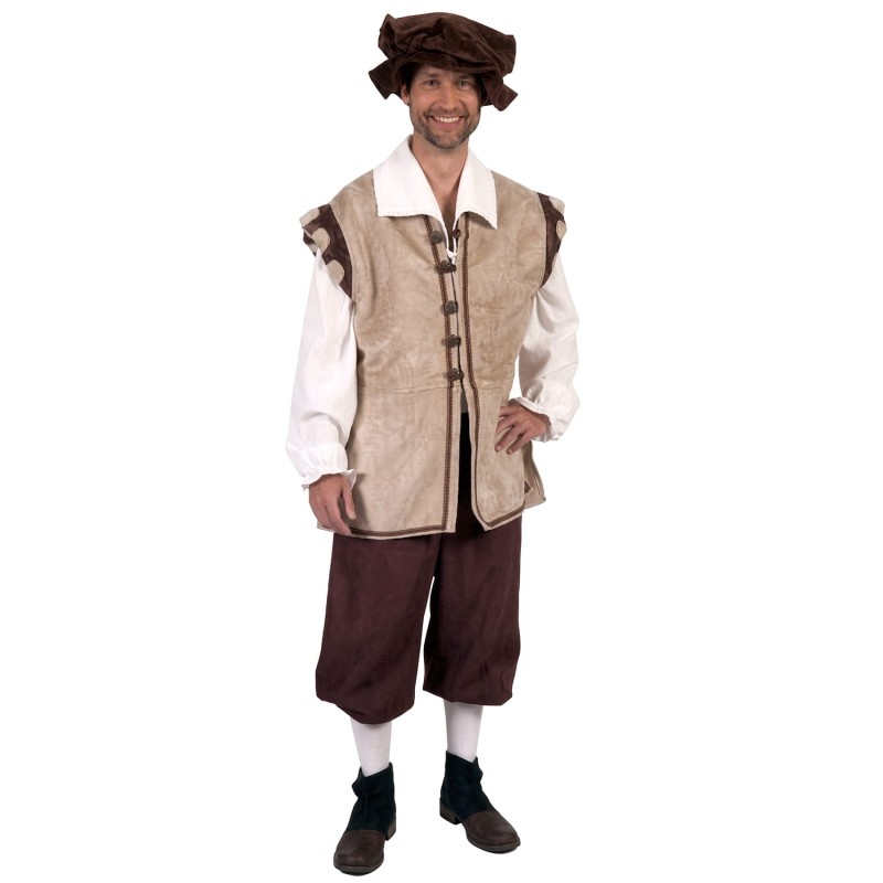 DEGUISEMENT HOMME CITOYEN MEDIEVAL LUXE TAILLE XL