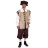 DEGUISEMENT HOMME CITOYEN MEDIEVAL LUXE TAILLE XL