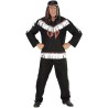 DEGUISEMENT HOMME INDIEN NOIR ET BLANC TAILLE M 