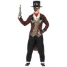 DEGUISEMENT HOMME STEAMPUNK VESTE QUEUE DE PIE GILET PANTALON TAILLE S