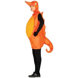 DEGUISEMENT HIPPOCAMPE ORANGE TAILLE UNIQUE 