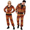 DEGUISEMENT JOGGING OU SURVETEMENT FLAMMES DE L'ENFER TAILLE L