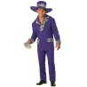 DEGUISEMENT JOHNnY CHIC VIOLET TAILLE 54