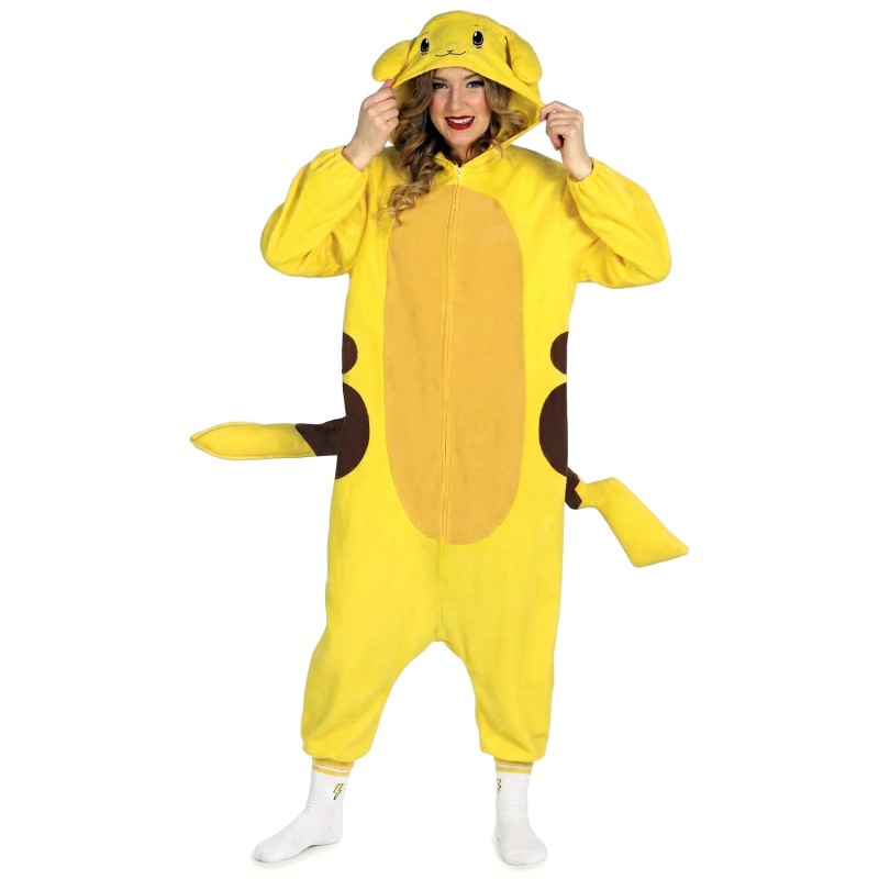 DEGUISEMENT KIGURUMI PYJAMA CHINCHILLA ELECTRIQUE JAUNE TAILLE M