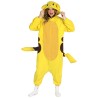 DEGUISEMENT KIGURUMI PYJAMA CHINCHILLA ELECTRIQUE JAUNE TAILLE M