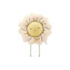 BALLON METALLIQUE FLEUR MARGUERITE LIGHT BEIGE MARCHEUSE 80 X 80 CM