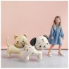BALLON METALLIQUE KITTY CHAT SUR ROULETTES 61 X 65 CM