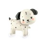 BALLON METALLIQUE CHIEN SUR ROULETTES 70 X 59 CM