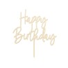 TOP OU PIQUE GATEAU CAKE TOPPER HAPPY BIRTHDAY EN BOIS 15 X 16.5 CM