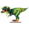 DECORATION EN BOIS CENTRE DE TABLE DINOSAURE 24 CM 