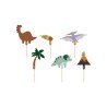 DECORATION CAKE TOPPERS DINOSAURE 6 PIECES 8 A 12 CM