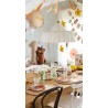 BALLON METALLIQUE OURS CHIFFRE 1 CREME SATIN GONFLAGE AIR 81 X 72 CM