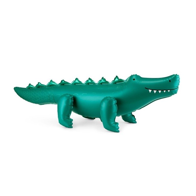 BALLON METALLIQUE CROCODILE VERT GONFLABLE A L'AIR 126 X 36 CM 