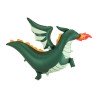 BALLON METALLIQUE DRAGON VERT CRACHANT DU FEU 120 X 90 CM