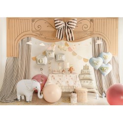 BALLON METALLIQUE ELEPHANT GRIS 91 X 61 CM GONFLABLE A L'AIR