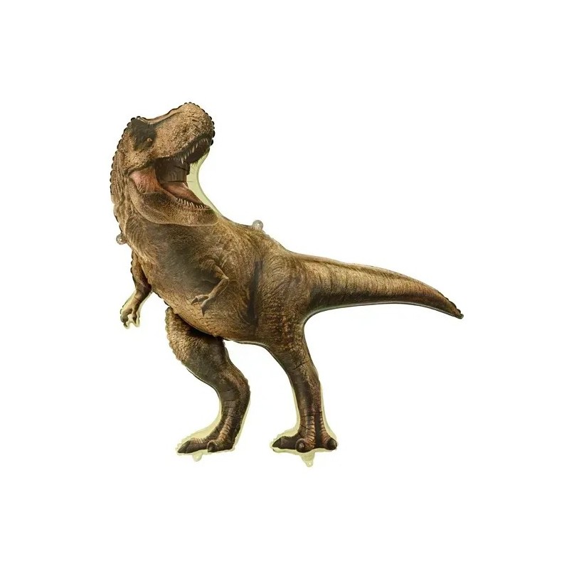 BALLONS METALLIQUE DINAUSAURE JURASSIC WORLD T REX BRUN 92 X 98 CM 