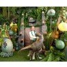 BALLONS METALLIQUE DINAUSAURE JURASSIC WORLD T REX BRUN 92 X 98 CM 