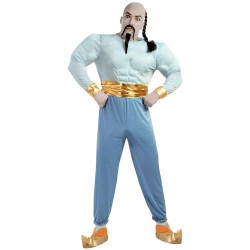DEGUISEMENT GENIE DE LA LAMPE BLEU MUSCLE TAILLE XL