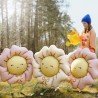 BALLON METALLIQUE FLEUR MARGUERITE LIGHT ROSE MARCHEUSE 80 X 80 CM