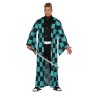 DEGUISEMENT HOMME DEMON SLAYER TANJIRO VERT ET NOIR TAILLE M 