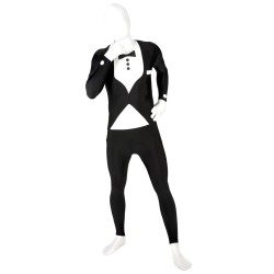 DEGUISEMENT COLLE A LA PEAU COSTUME NOIR TAILLE XL