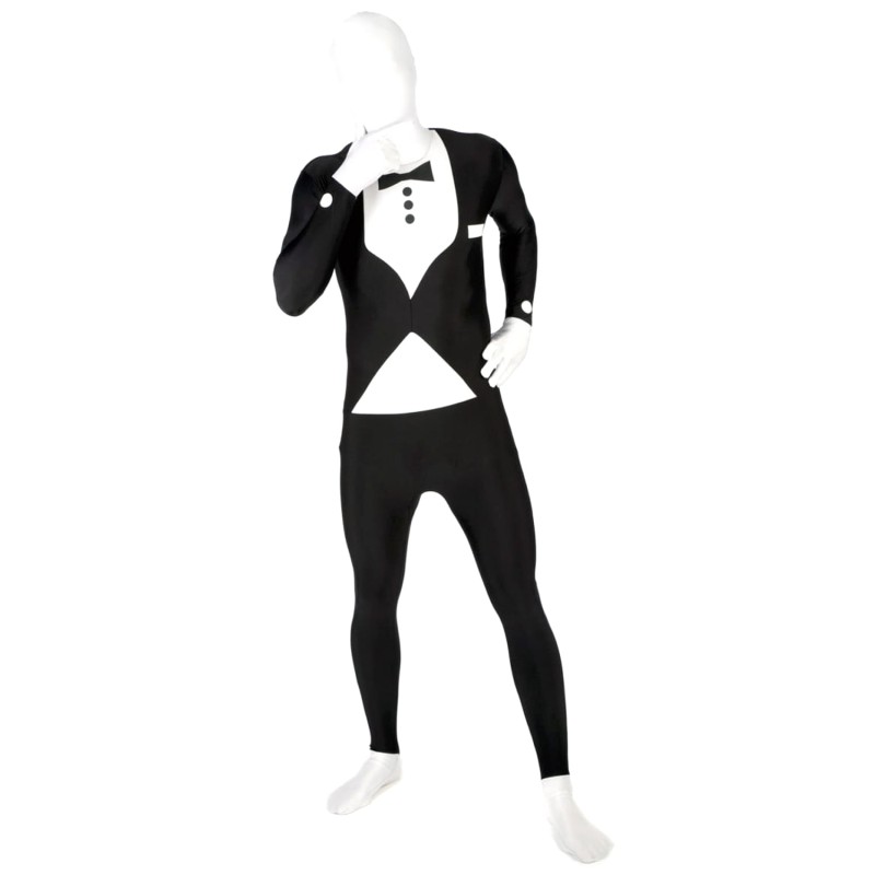 DEGUISEMENT COLLE A LA PEAU COSTUME NOIR TAILLE XL