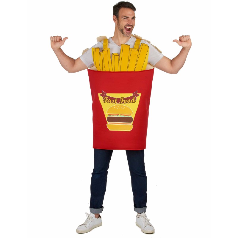 DEGUISEMENT CORNET DE FRITES TAILLE UNIQUE 