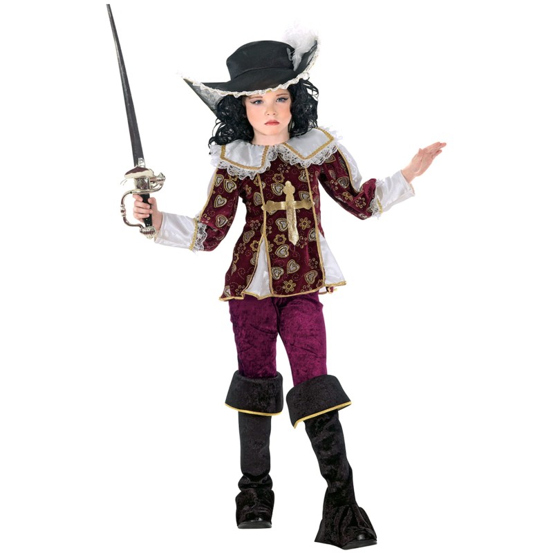 DEGUISEMENT FILLE MOUSQUETAIRE TAILLE 128