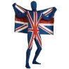 DEGUISEMENT COLLE A LA PEAU UNION JACK TAILLE M