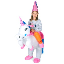 DEGUISEMENT LICORNE GONFLABLE ENFANT TAILLE 120-150 CM 