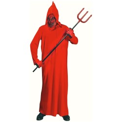 DEGUISEMENT DIABLE TUNIQUE A CAPUCHE T158